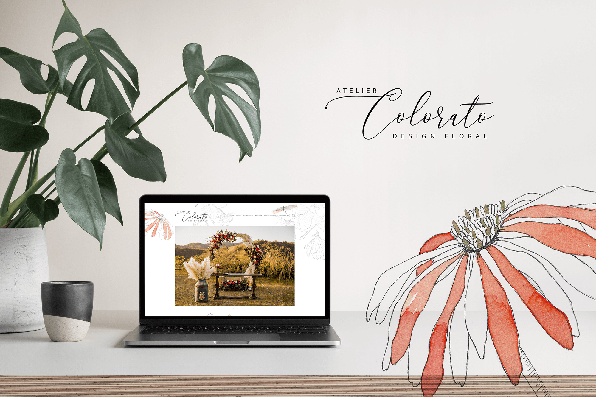 Website Layout exclusivo para Atelier Colorato - Design by Adrielly Sato